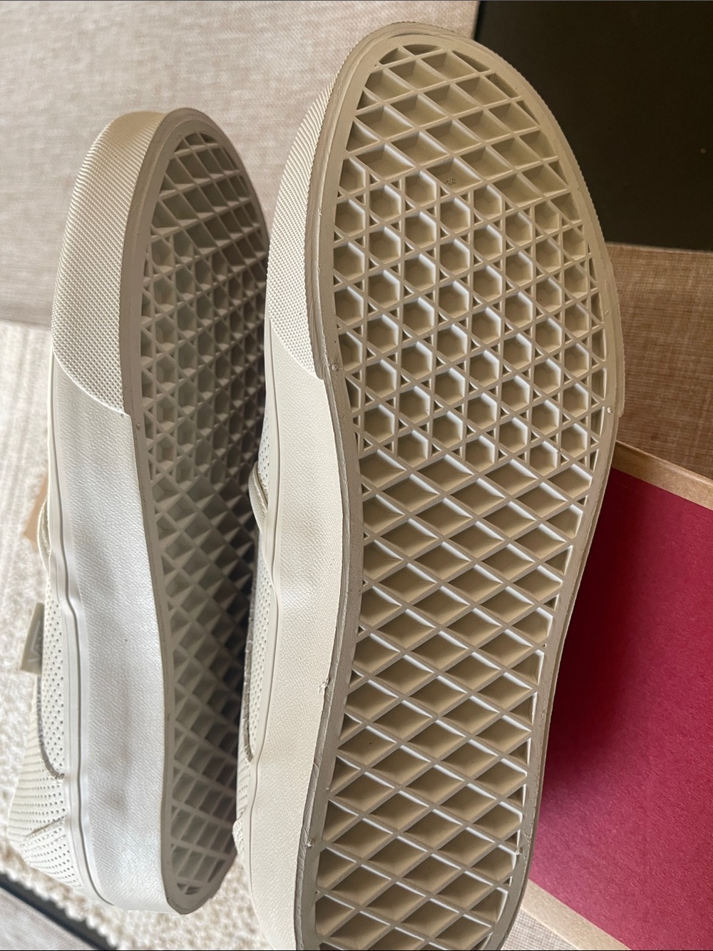 Vans Asher Perforated Slip-On Sneakers in oatmeal color - Picture 2 of 4